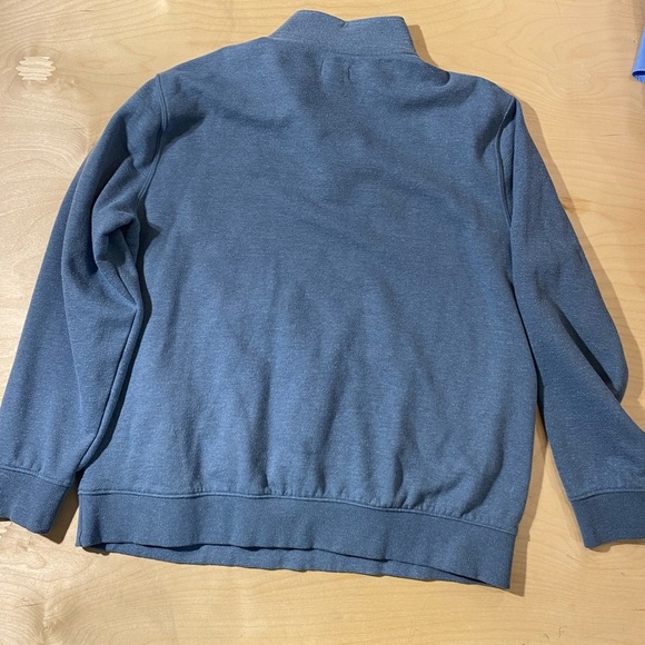 Ocean Coast Men's Blue Quarter-Zip Fleece PullOver Large (LW) - Picture 9 of 10